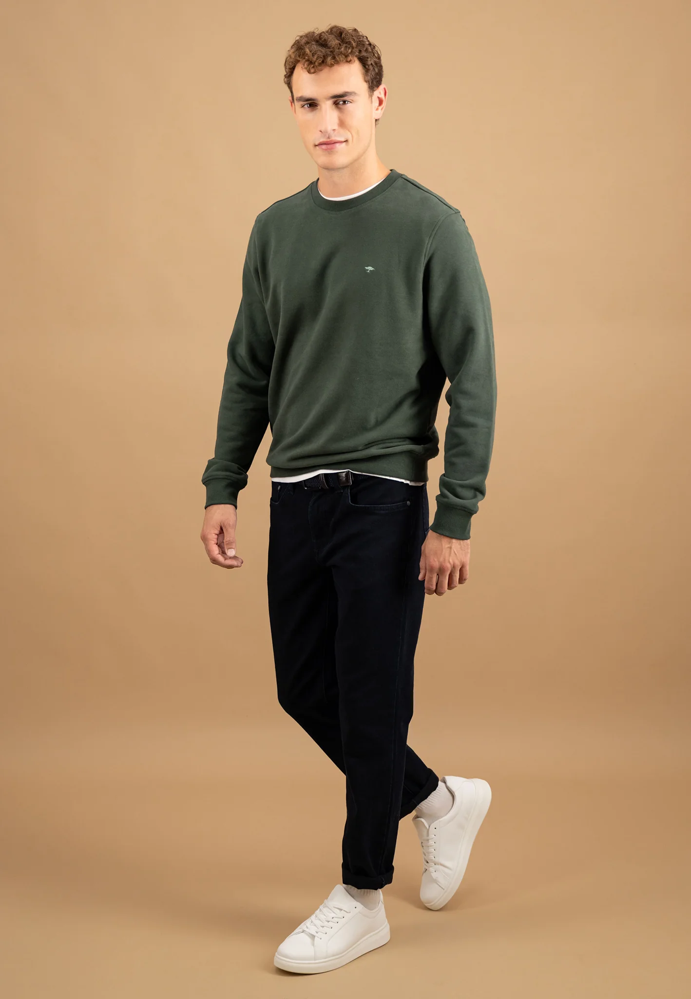 Sweatpullover aus Baumwolle mit Rundhalsausschnitt und Logo-Stickerei - Image 16