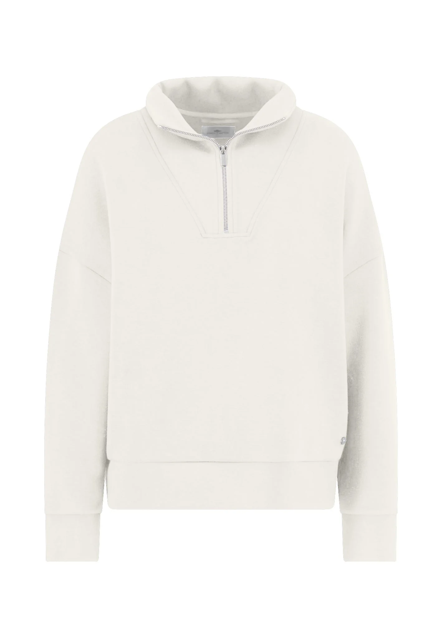 Sweatshirt aus Viskose-Mix mit Zipper und Stehkragen - Image 17