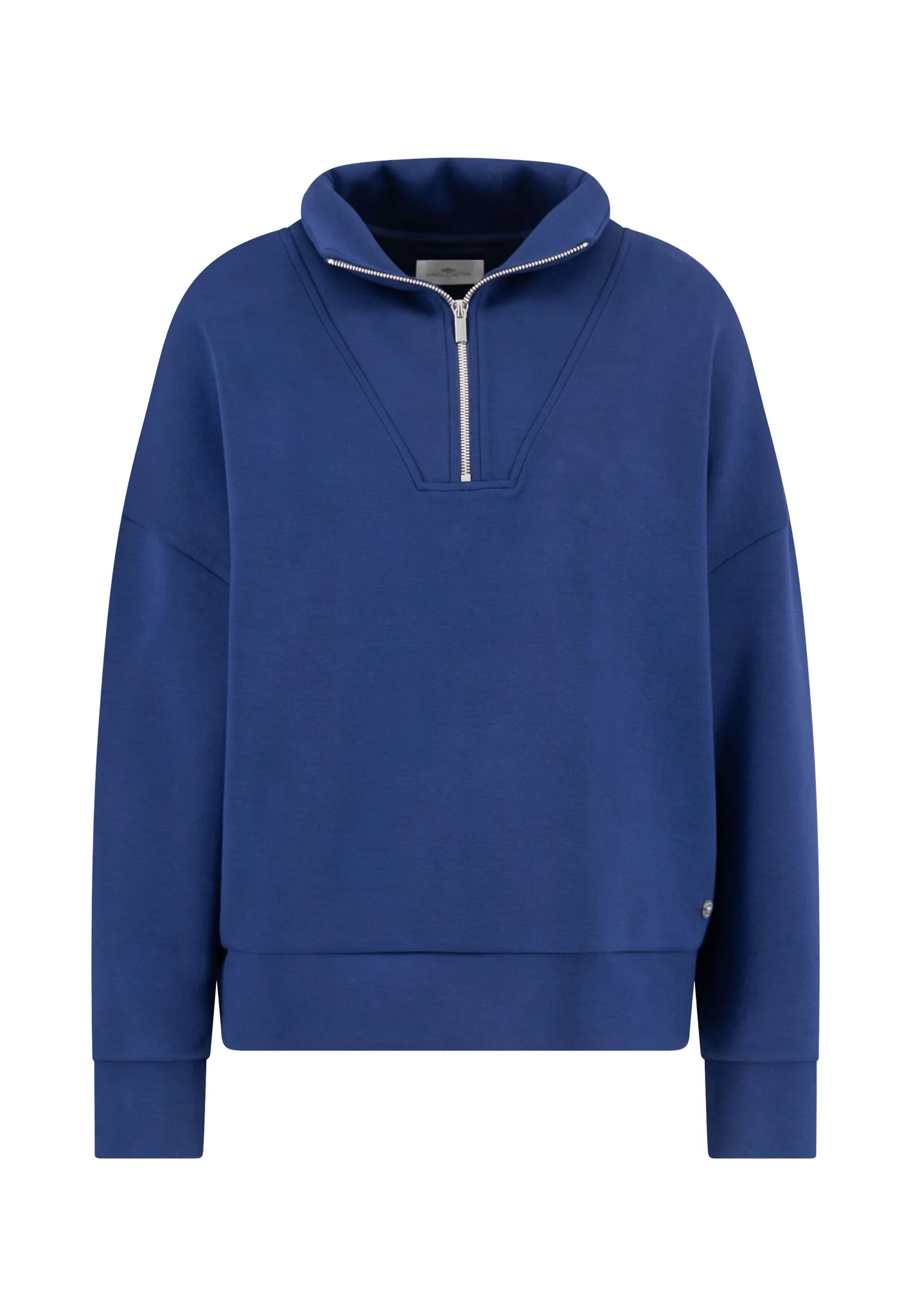 Sweatshirt aus Viskose-Mix mit Zipper und Stehkragen - Image 5