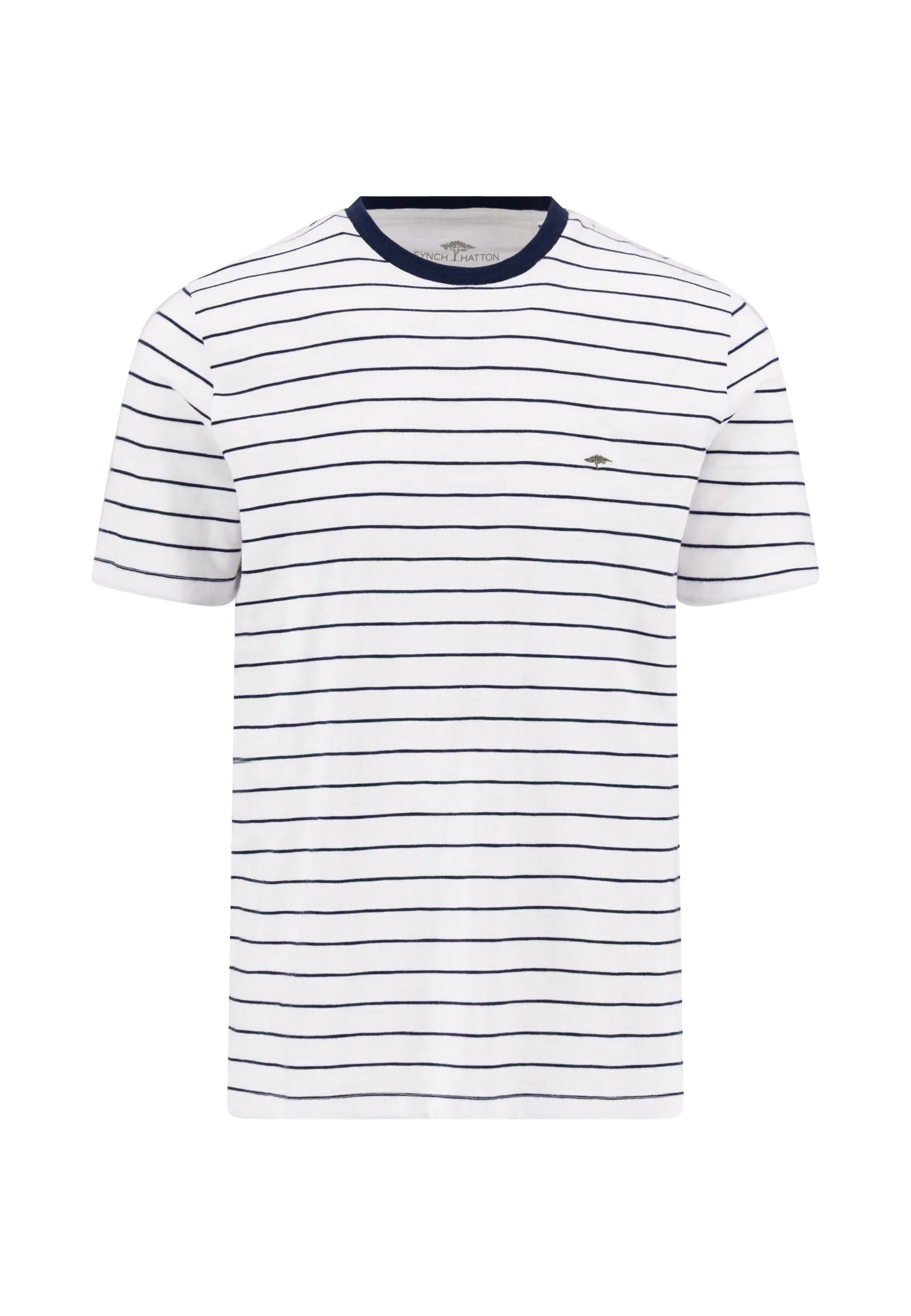 T-Shirt aus Baumwolle mit Slub-Webart und Streifenmuster - Image 4