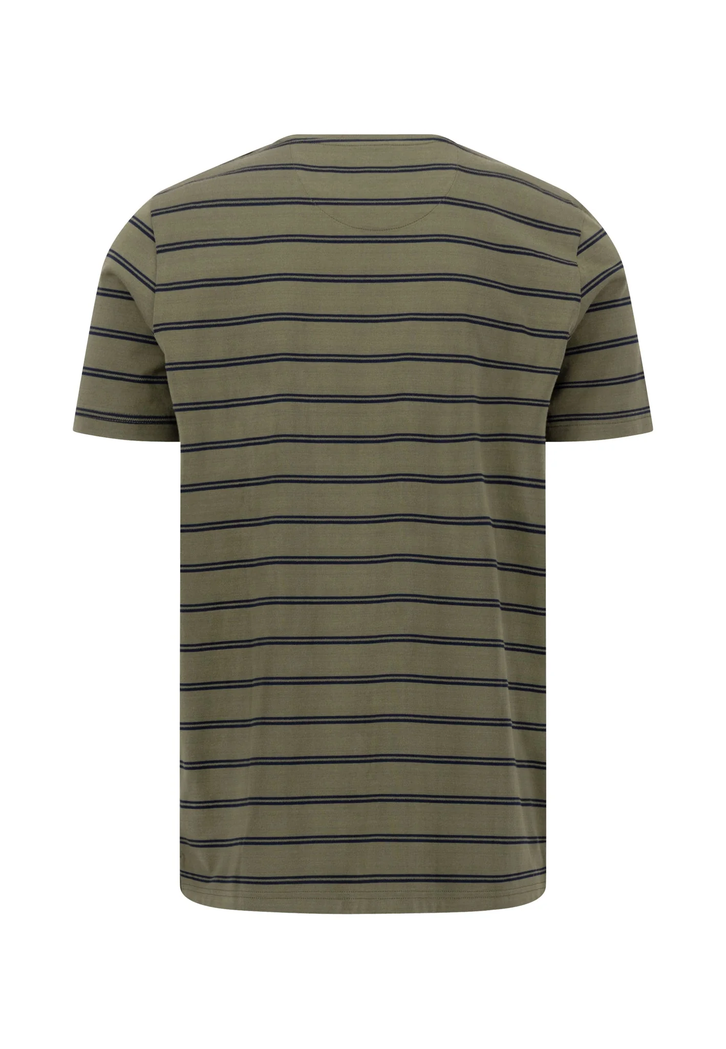 T-Shirt aus Baumwolle mit Streifenmuster und Rundhalsausschnitt - Image 10