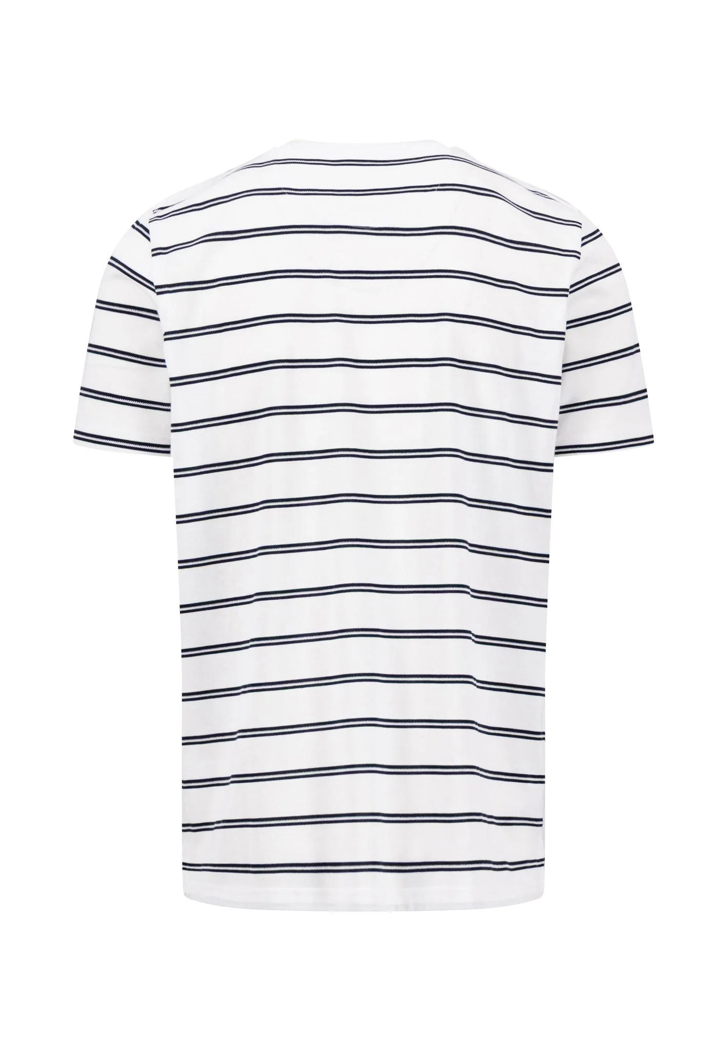 T-Shirt aus Baumwolle mit Streifenmuster und Rundhalsausschnitt - Image 15
