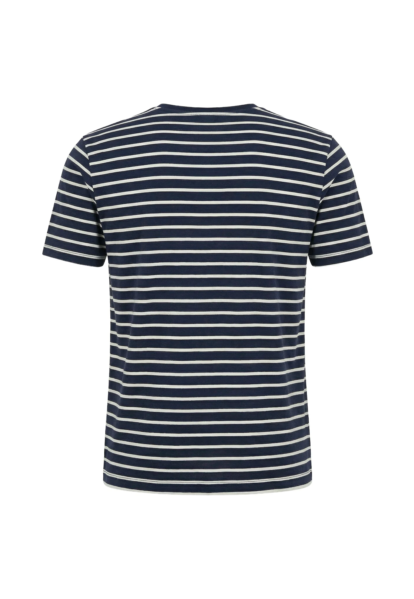 T-Shirt aus Baumwolle mit Streifenmuster und Rundhalsausschnitt - Image 15