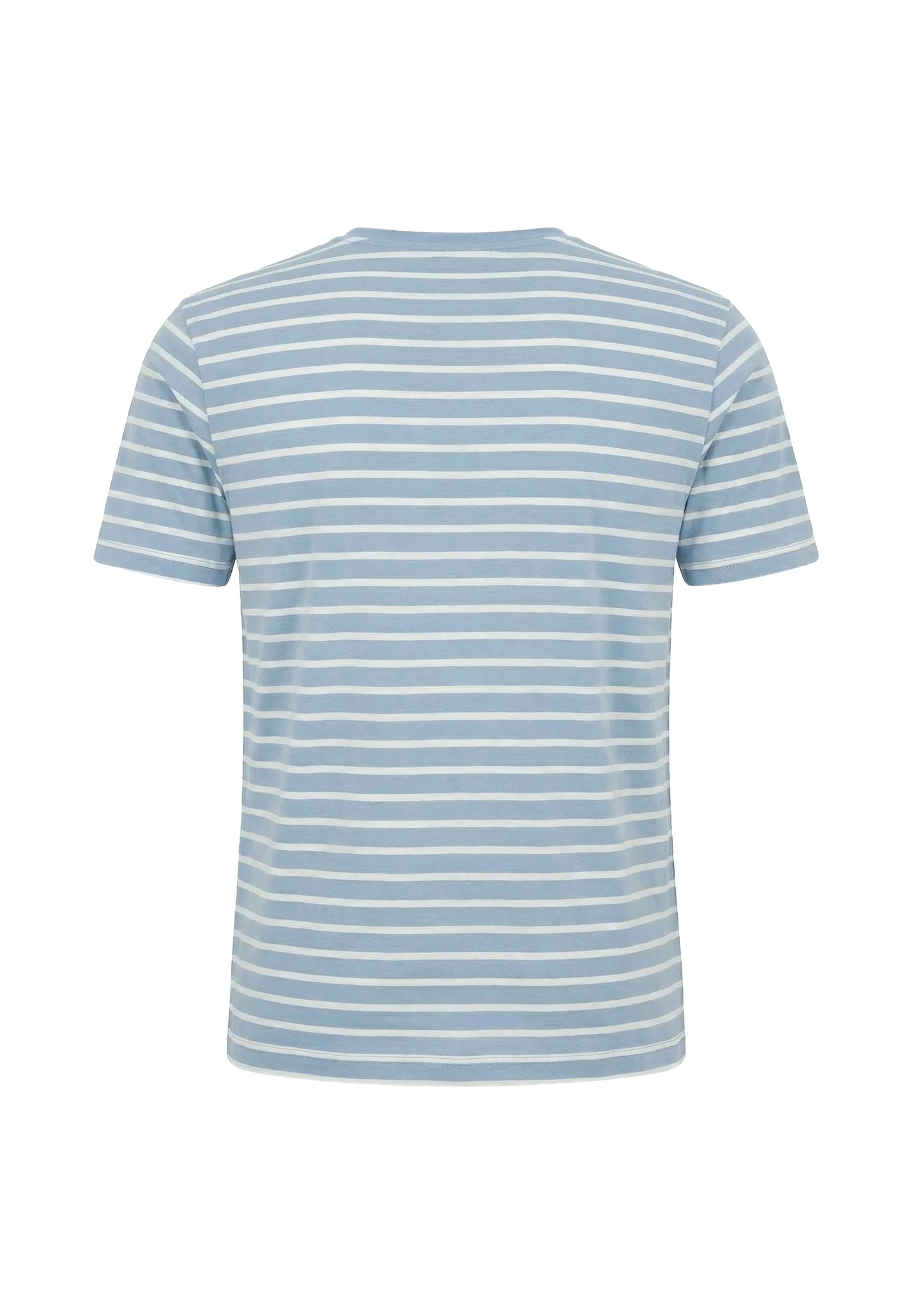 T-Shirt aus Baumwolle mit Streifenmuster und Rundhalsausschnitt - Image 5