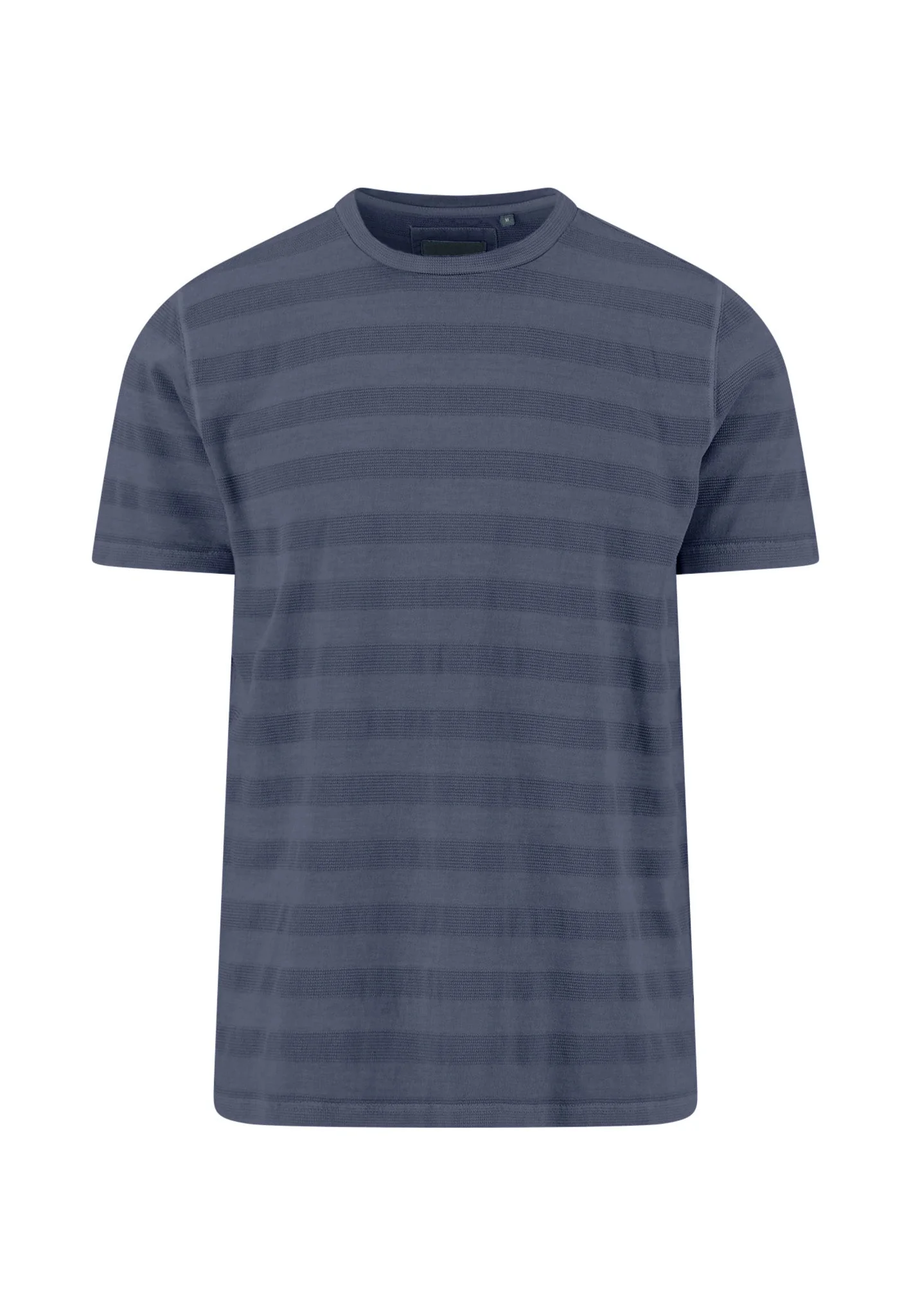 T-Shirt aus Baumwolle mit Strukturstreifen und Rundhalsausschnitt - Image 4
