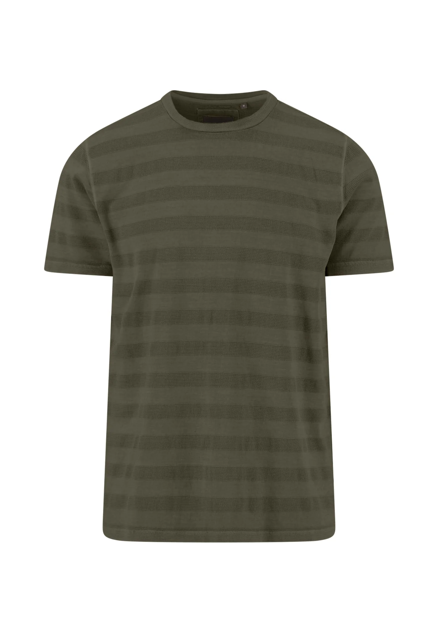 T-Shirt aus Baumwolle mit Strukturstreifen und Rundhalsausschnitt - Image 9