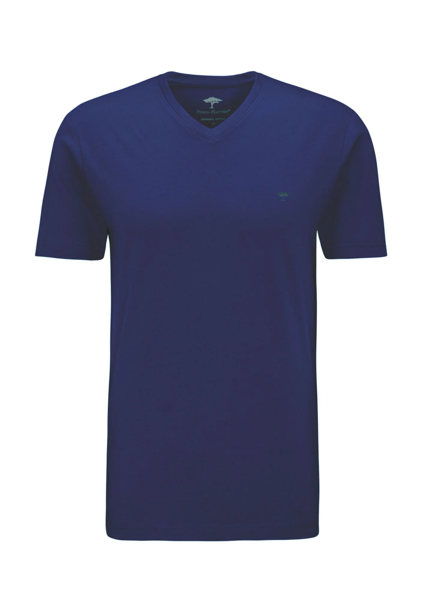 T-Shirt aus Baumwolle mit V-Ausschnitt und Logo-Stickerei - Image 12