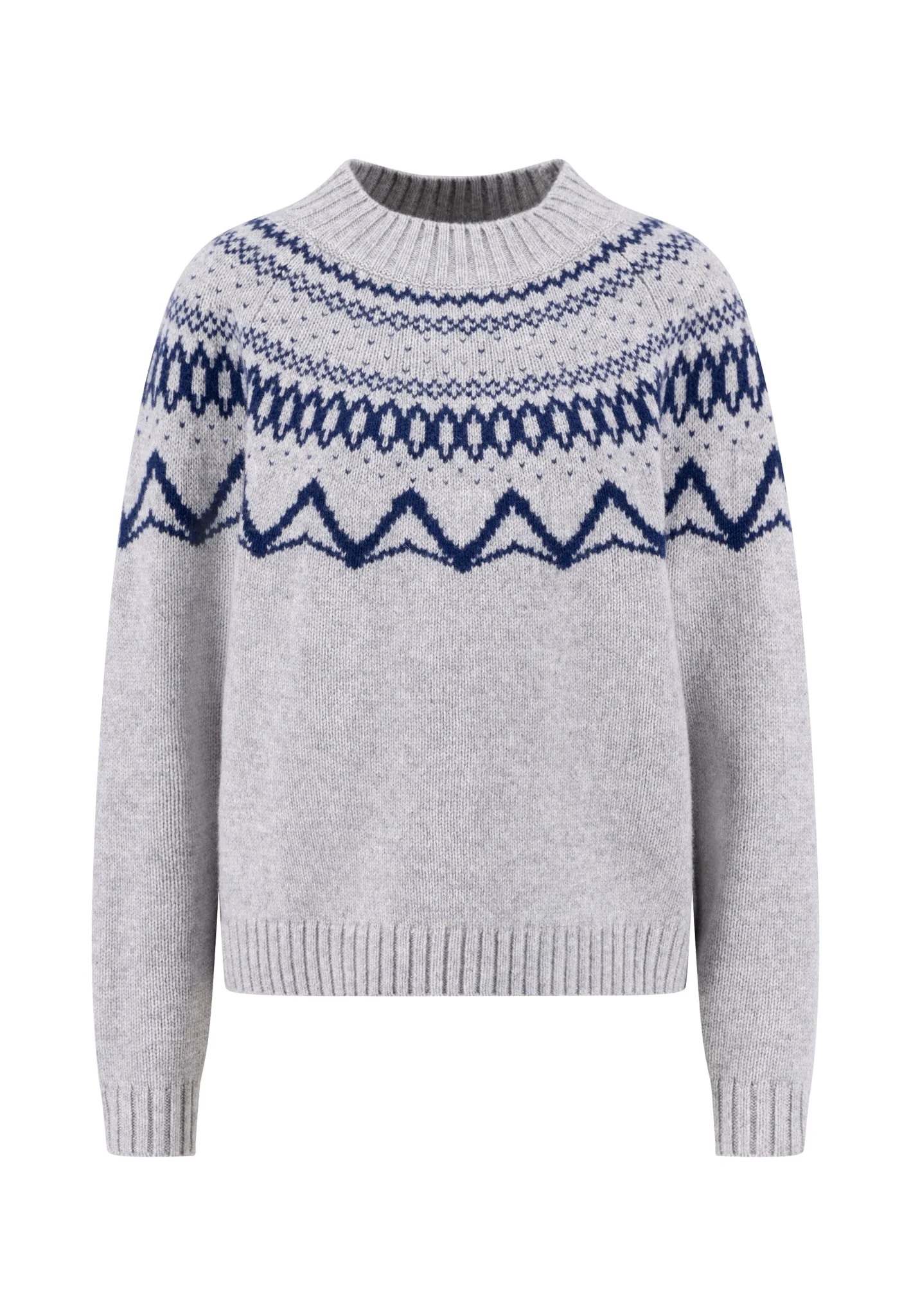 Wollpullover aus reiner Wolle mit Norwegermuster - Image 6